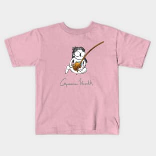 Capoeira music Girl. Capoeira World Kids T-Shirt